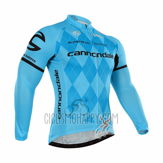 Cannondale Cycling Jersey Bib Tight 2016 Men Long Sleeve Blue and Black
